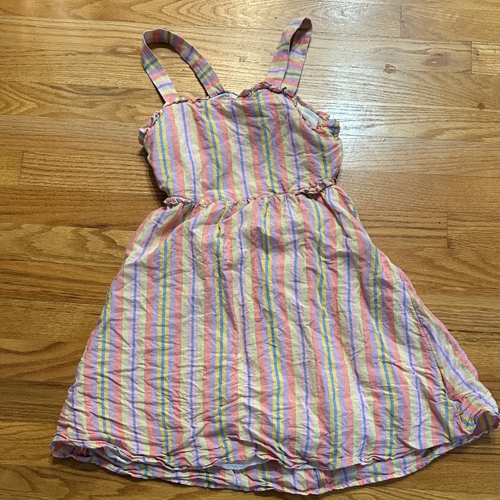 J Crew Colorful Striped Kids Dress Size 8!